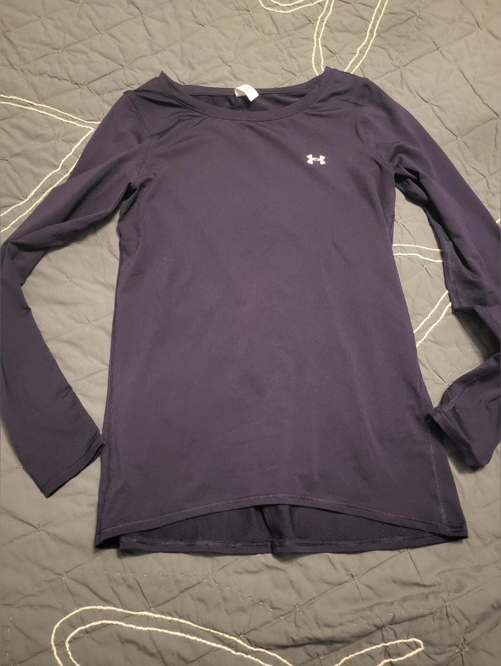 BOGO Under Armour Long Sleeve HEAT GEAR  Dark Navy & Purple